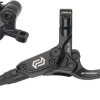 Promax Solve DSK-923 Disc Brake Lever Set - Front 2-Piston Hydraulic Post Mount BLK