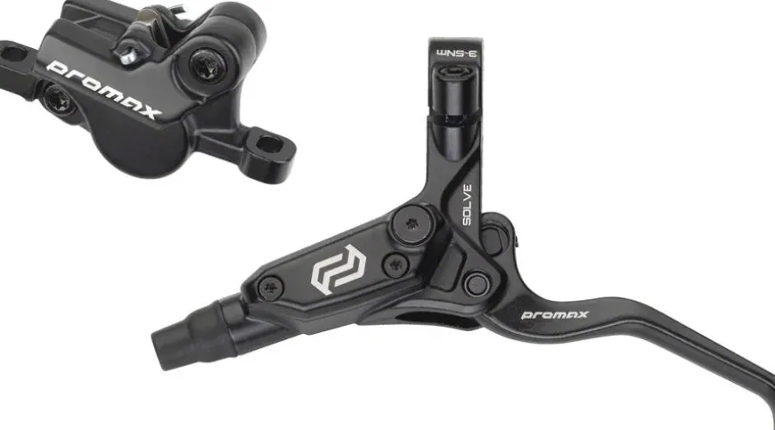 Promax Solve DSK-923 Disc Brake Lever Set - Front 2-Piston Hydraulic Post Mount BLK
