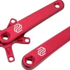 Promax SQ-1 Crank Arm Set - 170mm Square Taper JIS Spindle Interface 110mm BCD Red
