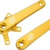 Promax SQ-1 Crank Arm Set - 150mm Square Taper JIS Spindle Interface 110mm BCD Gold