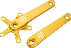 Promax SQ-1 Crank Arm Set - 150mm Square Taper JIS Spindle Interface 110mm BCD Gold