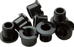 RaceFace Chainring Bolt/Nut Set - M8 x 8.5mm Hex Aluminum Black Set of 4