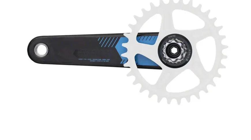 RaceFace ERA Crankset - 165mm Direct Mount 136mm Spindle CINCH Interface Carbon Blue