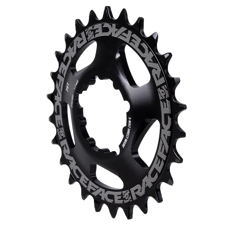 RaceFace Narrow Wide Chainring: Direct Mount 3-Bolt Compatible 26t Black