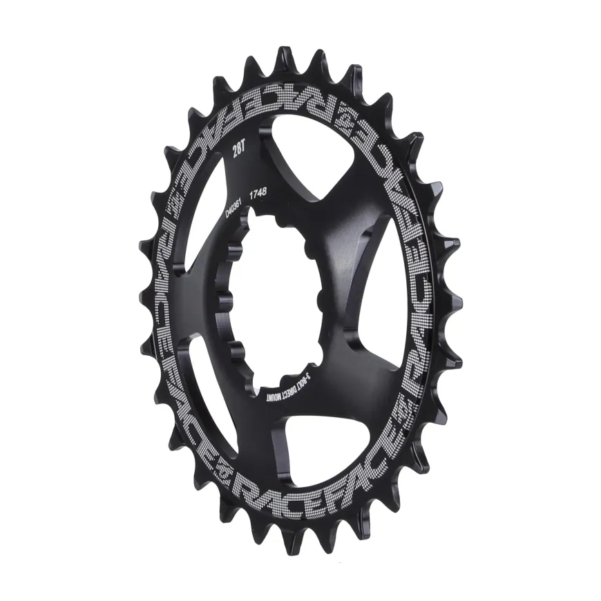 RaceFace Narrow Wide Chainring: Direct Mount 3-Bolt Compatible 28t Black