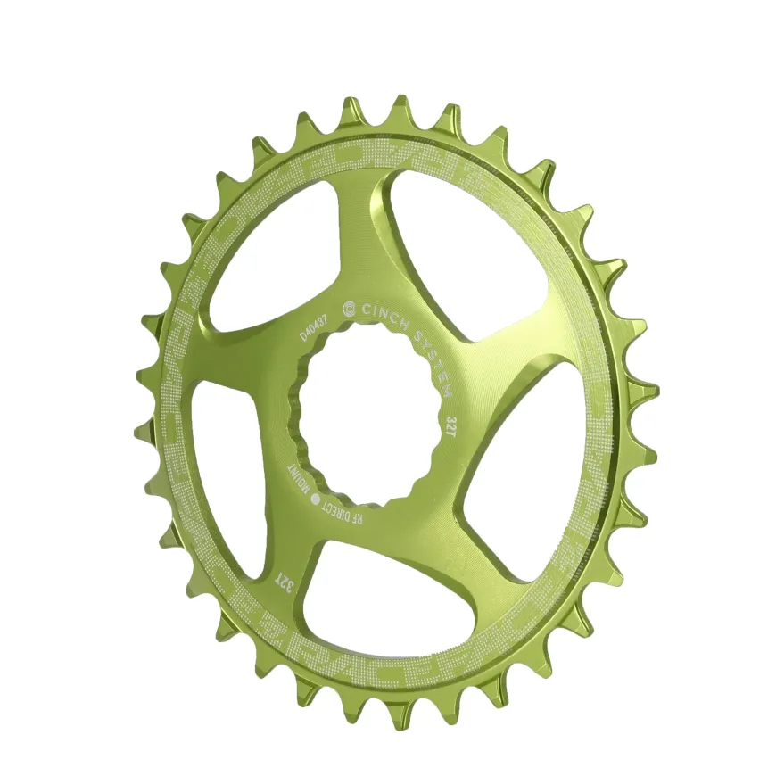 RaceFace Narrow Wide Chainring: Direct Mount CINCH 32t Green