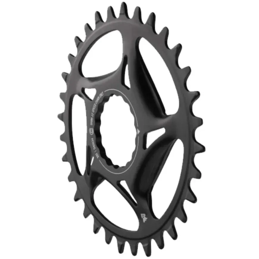 RaceFace Narrow Wide Direct Mount CINCH Steel Chainring - Shimano 12-Speed requires Hyperglide+ compatible chain 30t BLK