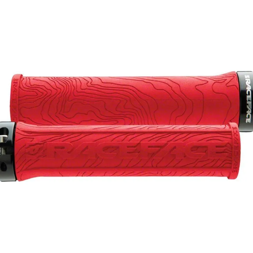 RaceFace RaceFace Half Nelson Grips - Red Lock-On