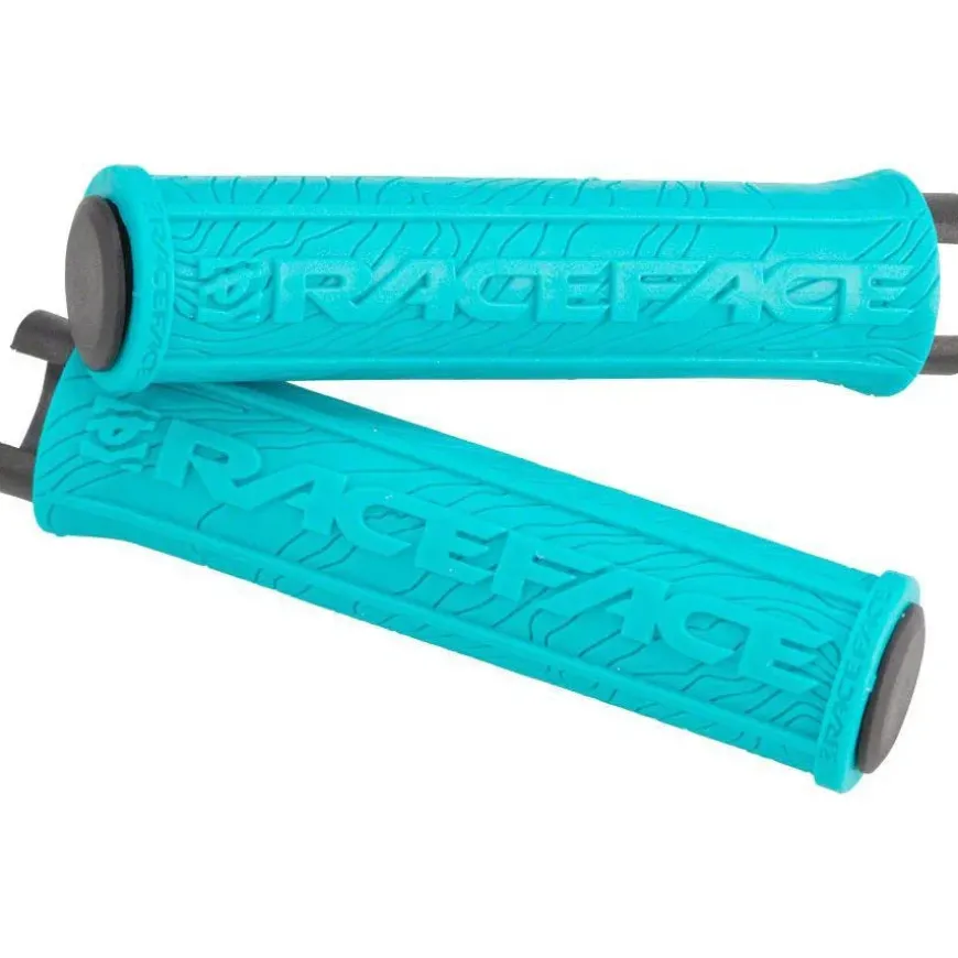 RaceFace RaceFace Half Nelson Grips - Turquoise Lock-On