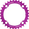 RaceFace 1x Narrow Wide Chainring - 36t 104 BCD 10-12 Speed 7075 Aluminum Purple