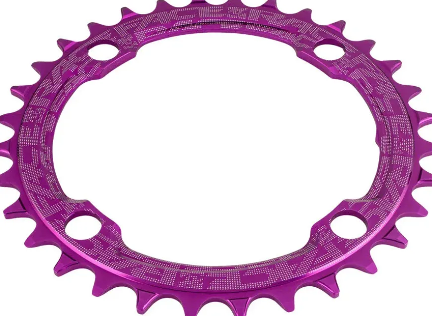 RaceFace 1x Narrow Wide Chainring - 36t 104 BCD 10-12 Speed 7075 Aluminum Purple