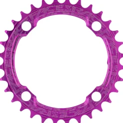 RaceFace 1x Narrow Wide Chainring - 36t 104 BCD 10-12 Speed 7075 Aluminum Purple