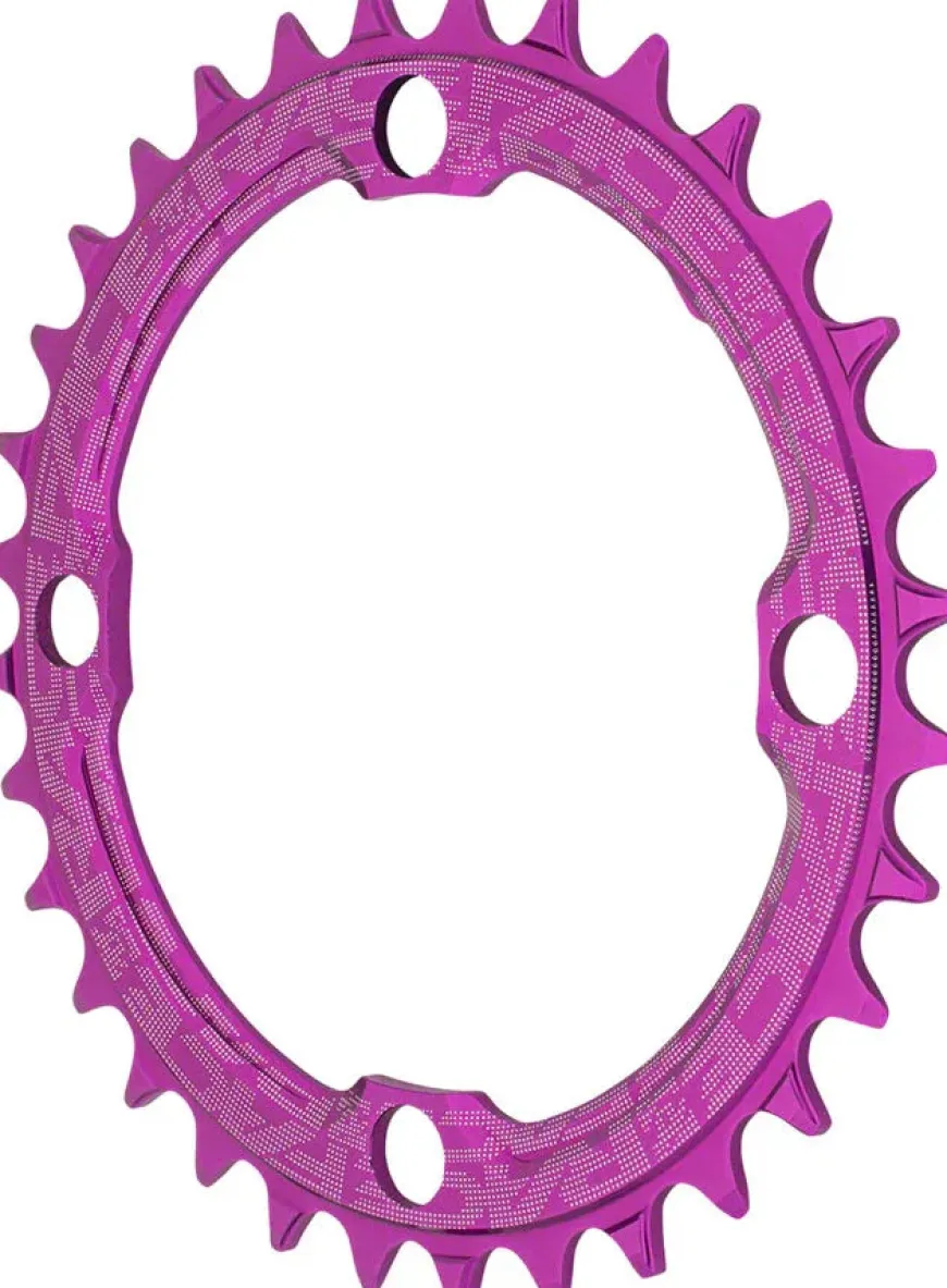 RaceFace 1x Narrow Wide Chainring - 36t 104 BCD 10-12 Speed 7075 Aluminum Purple