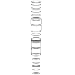 RockShox DebonAir Air Can Upgrade Kit 216mm x 63mm B1 Later Monarch 2014+/RT32013+
