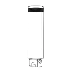 RockShox Rear Shock Damper Body IFP - Bearing Eyelet 57.5mm stroke 65mm plus 7.5mm Travel Spacer Deluxe A1 Super Deluxe A1 Fast Bl