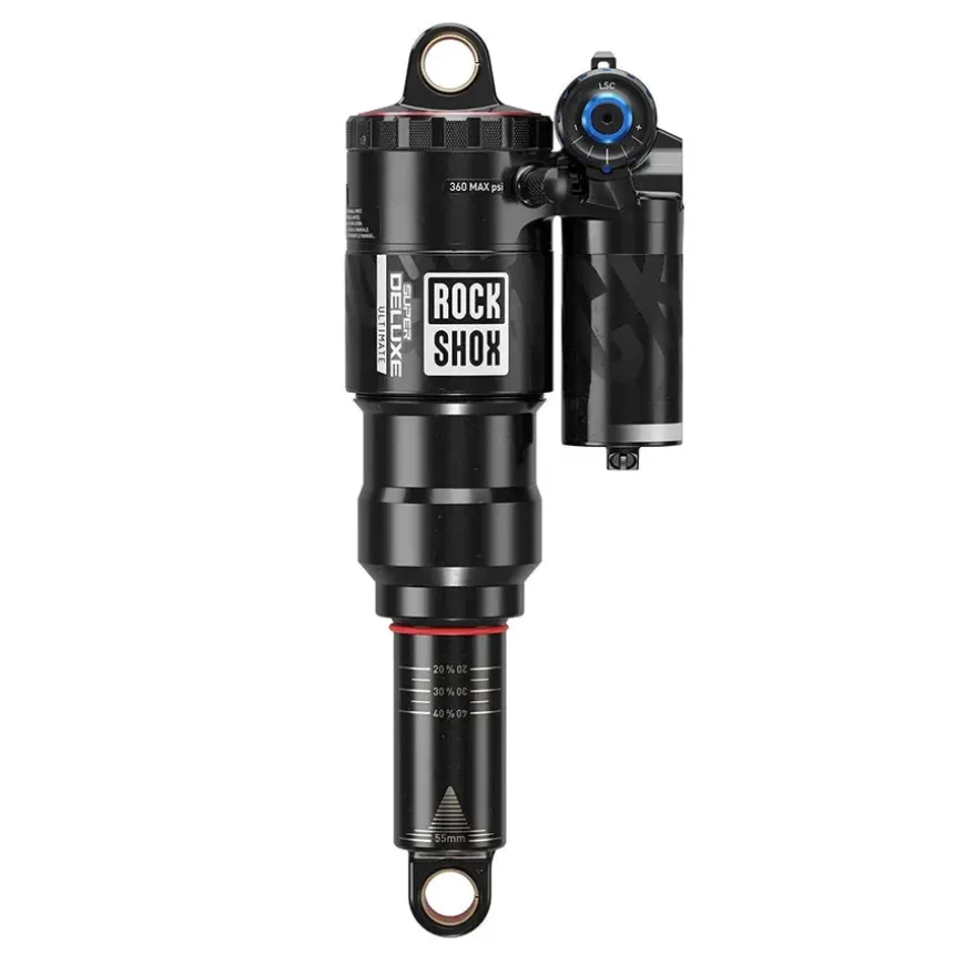 RockShox Super Deluxe Ultimate RC2T Rear Shock - 230 x 62.5 mm Linear Air 0 Neg/2 Pos Token Reb 55 / Comp 30 L/O4 C2