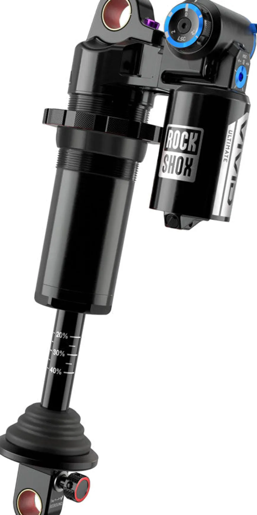 RockShox Vivid Coil Ultimate RC2T Rear Shock - 210 x 52.5mm Reb 55 / Comp 34 Adj. Hydraulic Bottom Out L/45 Standard D1