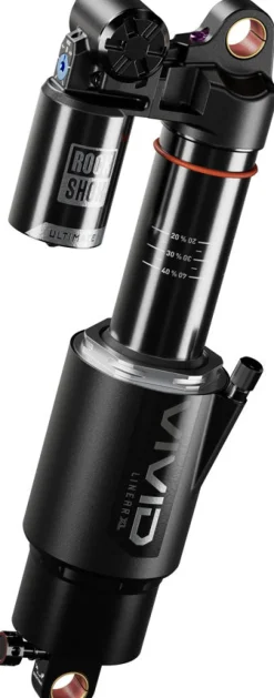 RockShox Vivid Ultimate DH RC2 Rear Shock - 250 x 75 mm Linear XL Air 2 Tokens Reb 55 / Comp 34 L/O 45 Standard D1