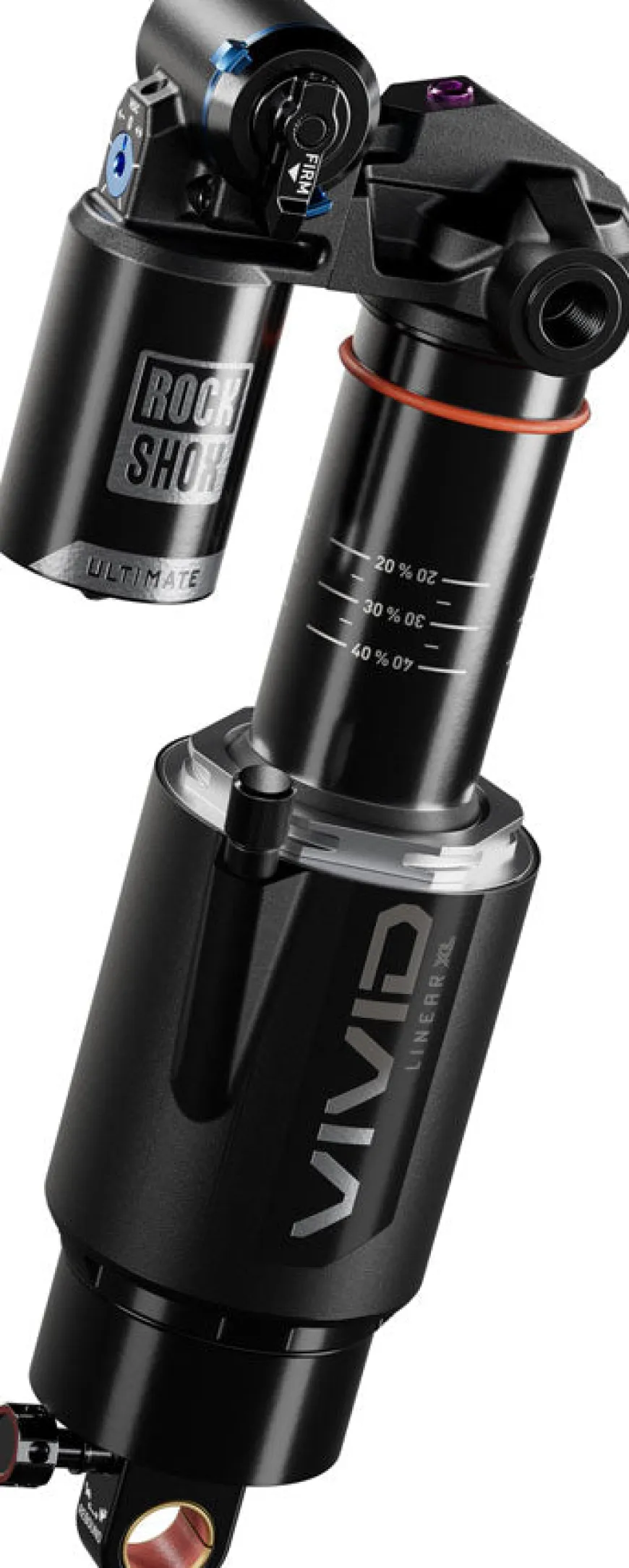RockShox Vivid Ultimate RC2T Rear Shock - 205 x 60 mm Linear XL Air 2 Tokens Reb 55 / Comp 34 L/O 45 Standard Trunnion D1