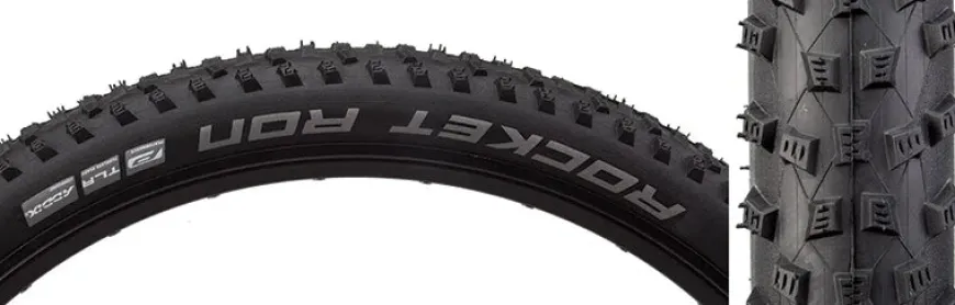 Schwalbe Rocket Ron Addix Tire 29x2.25 Folding Tubeless Ready Addix Performance TwinSkin 67TPI Black