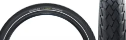 Schwalbe Green Marathon Tire - 26 x 2.00 Clincher Wire BLK/Reflective Performance Line GreenGuard TwinSkin Addix