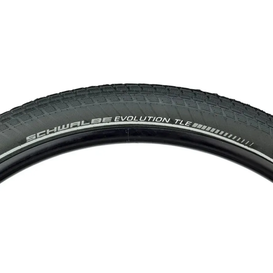 Schwalbe Marathon Almotion Tire - 700 x 38 Clincher Folding BLK/Reflective Evolution Line V-Guard