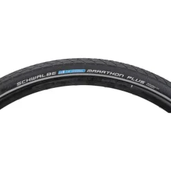 Schwalbe Marathon Plus Bike Tire: 700 x 35c, Wire Bead, Performance Line, Endurance Compound, SmartGuard, Black/Reflect