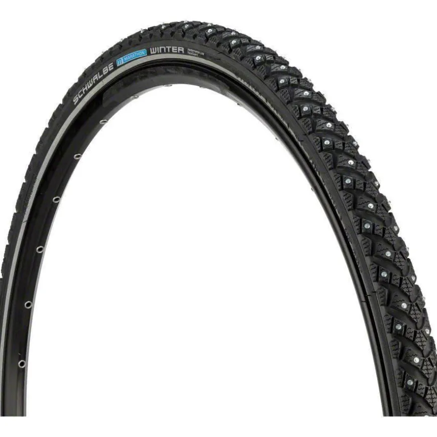 Schwalbe Marathon Winter Plus Bike Tire, Performance Line, Winter Compound, SmartGuard, TwinSkin, 240 Steel Studs - 700 x 35c