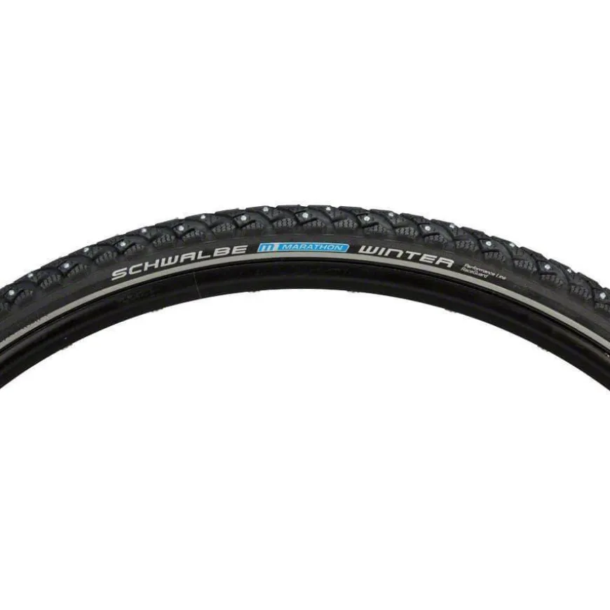 Schwalbe Marathon Winter Plus Bike Tire, Performance Line, Winter Compound, SmartGuard, TwinSkin, 240 Steel Studs - 700 x 35c