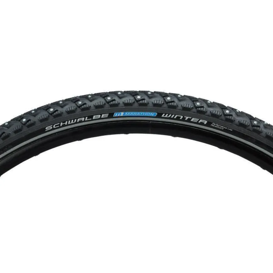 Schwalbe Marathon Winter Plus Bike Tire, Performance Line, Winter Compound, SmartGuard, TwinSkin, 240 Steel Studs - 700 x 40c,