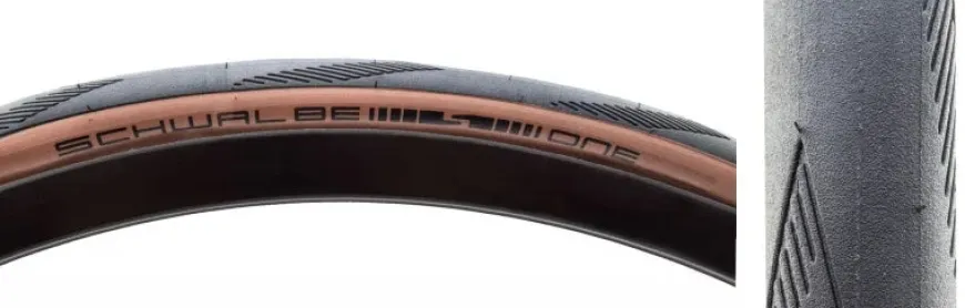 Schwalbe One Tire - 700 x 28 Tubeless Folding Bronze Performance Line RaceGuard Addix E-25