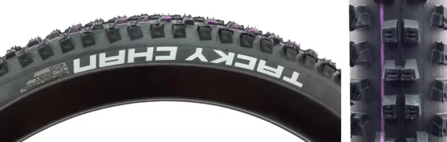 Schwalbe Tacky Chan Mountain Tire 29"x2.40 Folding Clincher Addix Ultra Soft Super Trail TL Easy 67TPI Black