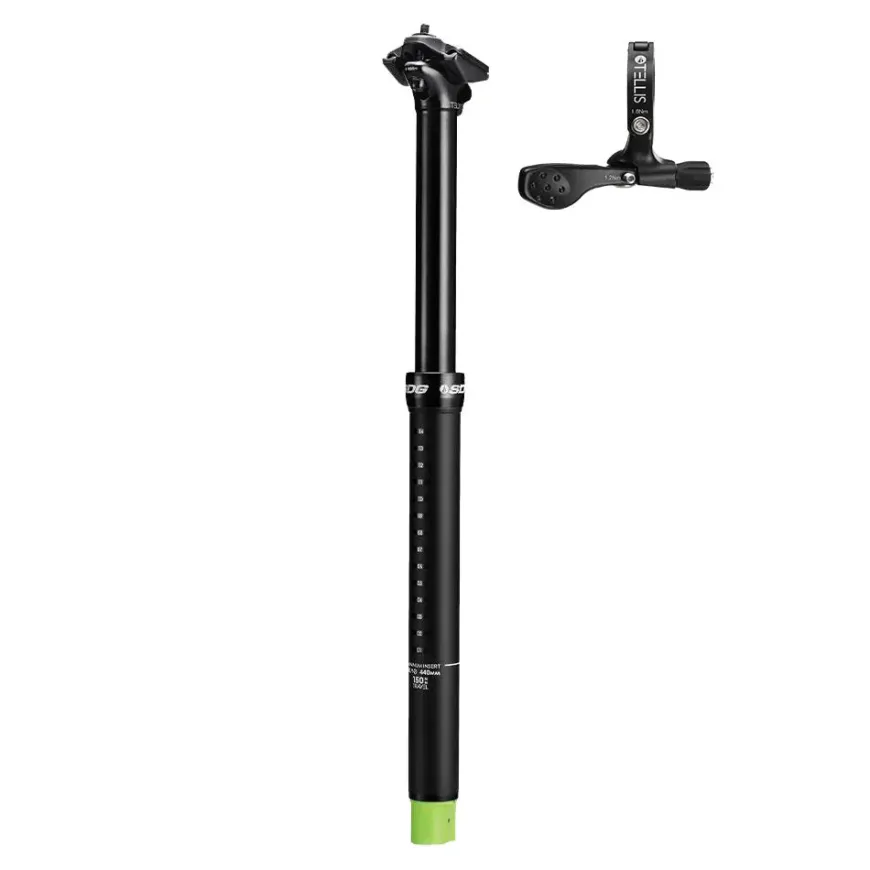 SDG Tellis Dropper Seatpost - 34.9mm 125mm Black