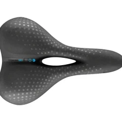 Selle San Marco Trekking Open-Fit Gel Saddle - Steel Black Mens Large