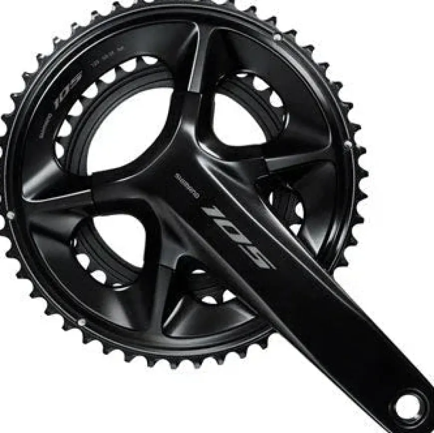 Shimano 105 FC-R7100 Crankset - 170mm 12-Speed 50/34t 110 Asymmetric BCD Hollowtech II Spindle Interface BLK