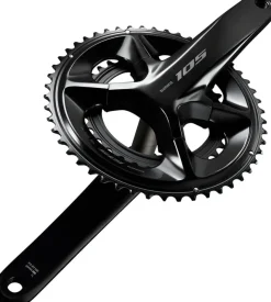 Shimano 105 FC-R7100 Crankset - 170mm 12-Speed 52/36t 110 Asymmetric BCD Hollowtech II Spindle Interface BLK