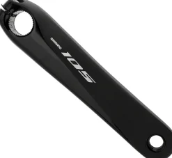 Shimano 105 FC-R7000 Crankset - 160mm 11-Speed W/O Rings 110 BCD Hollowtech Crank Arms Hollowtech II Spindle Interface BLK