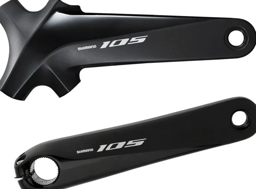 Shimano 105 FC-R7000 Crankset - 160mm 11-Speed W/O Rings 110 BCD Hollowtech Crank Arms Hollowtech II Spindle Interface BLK