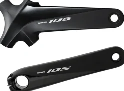 Shimano 105 FC-R7000 Crankset - 170mm 11-Speed W/O Rings 110 BCD Hollowtech Crank Arms Hollowtech II Spindle Interface BLK