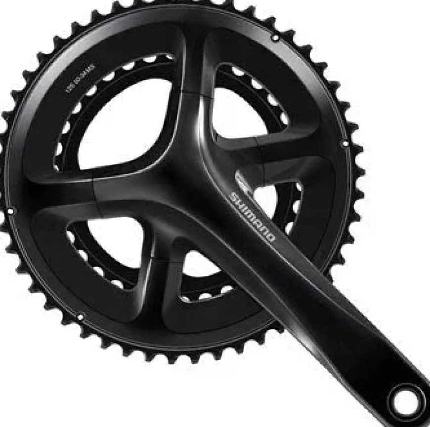Shimano 105 FC-RS520 Crankset - 165mm 12-Speed 50/34t 110 Asymmetric BCD Hollowtech II Spindle Interface