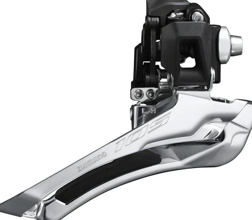 Shimano 105 FD-R7100-F Front Derailleur - 12-Speed Double Braze-On Down-Swing Down-Pull 52t Max