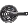 Shimano Acera FC-M361 Crankset - 170mm 7/8-Speed 48/38/28t 104/64 BCD Square Taper JIS Spindle Interface BLK