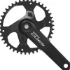 Shimano CUES FC-U4000-1 Crankset - 170mm 9/10/11-Speed 42t Riveted Square Taper JIS Spindle Interface BLK