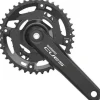 Shimano CUES FC-U4000-2 Crankset - 175mm 9/10/11-Speed 40/26t Riveted Square Taper JIS Spindle Interface BLK