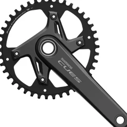 Shimano CUES FC-U6040-1 Crankset - 172.5mm 9/10/11-Speed 42t Asymmetric 110 BCD Hollowtech 2 Crankarms BLK