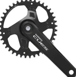 Shimano CUES FC-U4000-1 Crankset - 175mm 9/10/11-Speed 40t Riveted Square Taper JIS Spindle Interface BLK