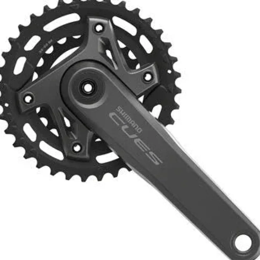 Shimano CUES FC-U6000-2 Crankset - 175mm 9/10/11-Speed 36/22t Asymmetric 96 BCD Hollowtech II BLK