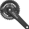 Shimano CUES FC-U4010-2B Crankset - 175mm 9/10/11-Speed 36/22t Riveted Hollowtech II Spindle Interface CL 3mm Outboard BLK