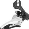 Shimano CUES FD-U6000-D Front Derailleur - 10/11-Speed Double Side Swing Direct Mount 36/40t Max BLK/Silver