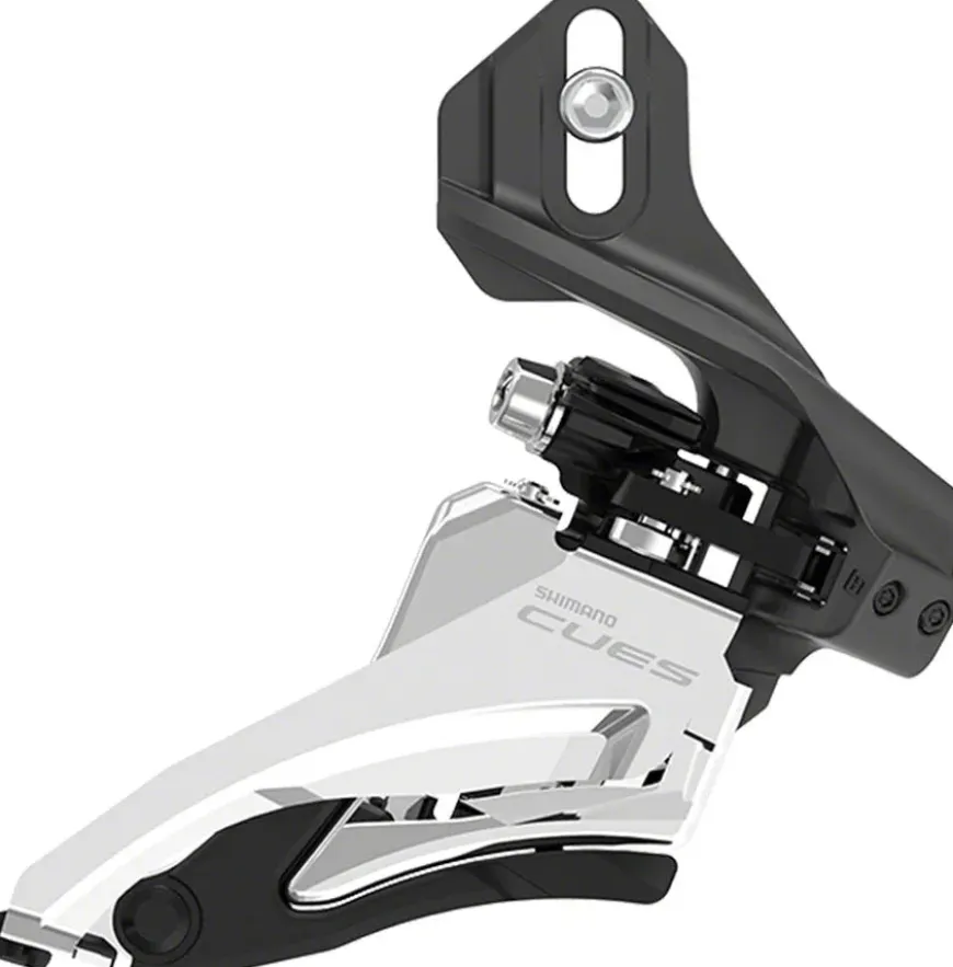 Shimano CUES FD-U6000-D Front Derailleur - 10/11-Speed Double Side Swing Direct Mount 36/40t Max BLK/Silver